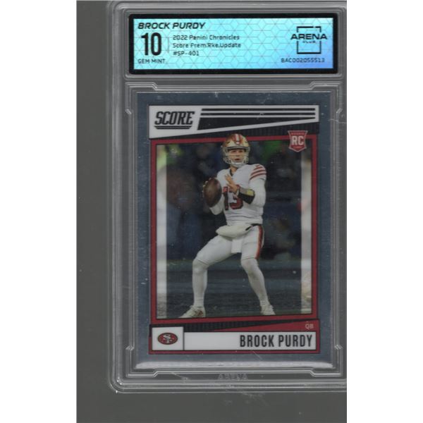 Brock Purdy Rookie Card 2022 Panini Chronicles Score #SP-401