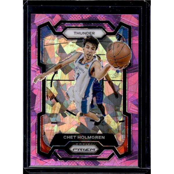 Chet Holmgren Pink Cracked Ice Prizm 2023-24 Panini Prizm #115