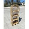 Image 2 : Vintage Wicker Open Display Shelf - Approx: 25x12" & 63.5"T see all photos
