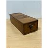 Image 2 : Vintage Wood Index File Card Box / Holder - Approx: 5x7 & 17.25"L
