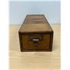 Image 3 : Vintage Wood Index File Card Box / Holder - Approx: 5x7 & 17.25"L