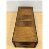 Image 4 : Vintage Wood Index File Card Box / Holder - Approx: 5x7 & 17.25"L