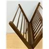Image 4 : Mid Century Wood Butterfly Style Fold up Magazine Rack / Holder - Approx: 17.5"W 21.5"T