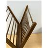 Image 5 : Mid Century Wood Butterfly Style Fold up Magazine Rack / Holder - Approx: 17.5"W 21.5"T
