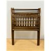 Image 6 : Mid Century Wood Butterfly Style Fold up Magazine Rack / Holder - Approx: 17.5"W 21.5"T