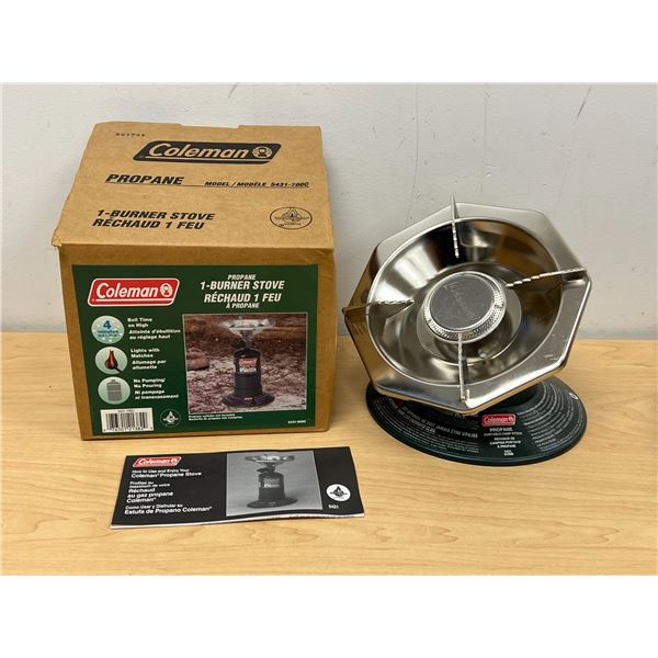 New Coleman 1-Burner Camp / Hiking Stove as pictured