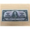 Image 1 : 1937 Bank of Canada Ten 10 Dollar Bank Note Bill $10 - see all photos