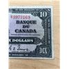 Image 2 : 1937 Bank of Canada Ten 10 Dollar Bank Note Bill $10 - see all photos