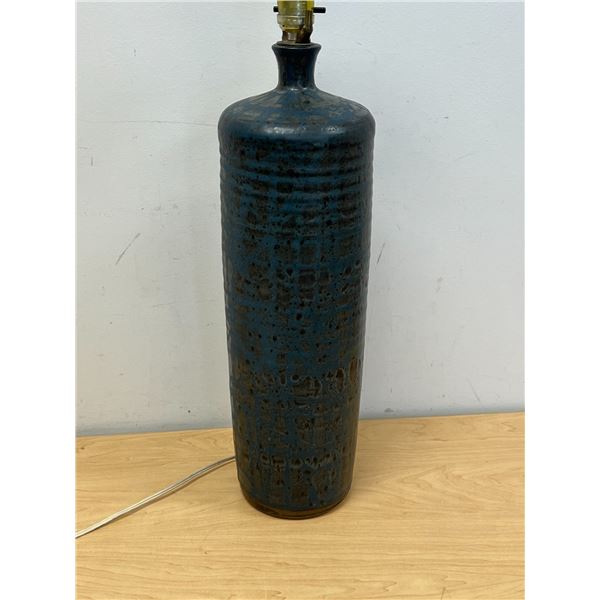 Jack Sures (Canada) - unsigned Stoneware Glazed Lamp - Statement Piece, works - 20"T 6"W