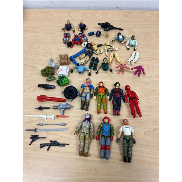 Vintage 80s G.I. GI Joe & Similar Action Figure lot as pictured - see all photos for details
