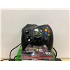 Image 6 : Microsoft XBOX with Controller / Wiring & Games as pictured - powers up, not tested