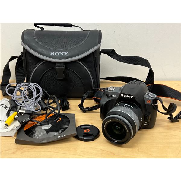 Sony A380 14.2 Megapixel Digital Camera & Accessories as pictured - Not tested, see all photos