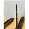 Image 10 : 2 Vintage Wooden Boat Loom Weaving Flying Shuttle Spools 18.5" see all photos