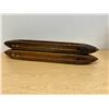 Image 5 : 2 Vintage Wooden Boat Loom Weaving Flying Shuttle Spools 18.5" see all photos