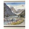 Image 2 : Signed Marilyn Kinsella "Spring at Lake Louise" 503/775 Framed Art w/COA 17x21.5