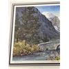 Image 4 : Signed Marilyn Kinsella "Spring at Lake Louise" 503/775 Framed Art w/COA 17x21.5