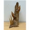 Image 1 : Norm Peterson (Winnipeg) Hand Crafted Wooden Bird Sculpture 11" see all photos