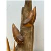 Image 2 : Norm Peterson (Winnipeg) Hand Crafted Wooden Bird Sculpture 11" see all photos