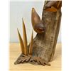 Image 7 : Norm Peterson (Winnipeg) Hand Crafted Wooden Bird Sculpture 11" see all photos