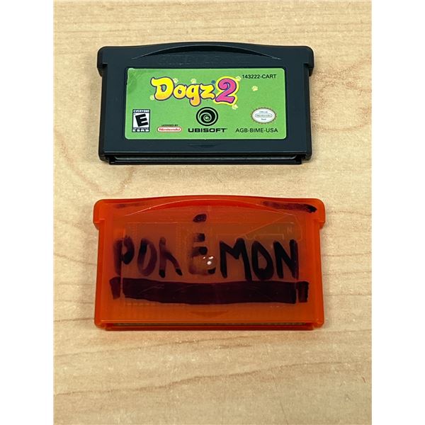 2 Game Boy Advance Game Cartridges as pictured - Not tested