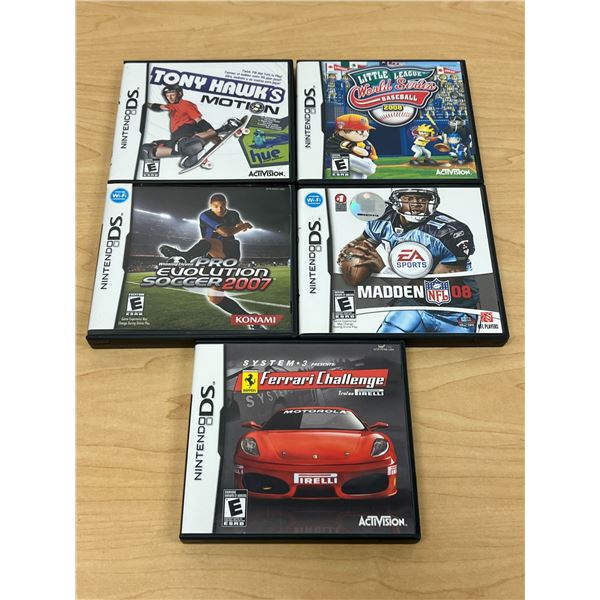 5 Nintendo DS Games as pictured - see all photos for contents/details
