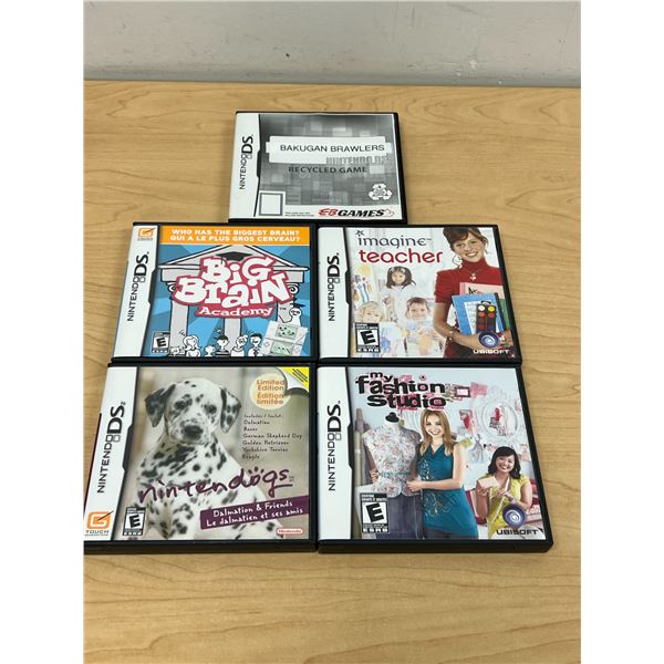 5 Nintendo DS Games as pictured - see all photos for contents/details