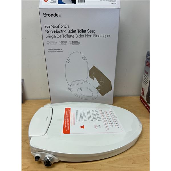 New Sealed Brondell Non-Electric Bidet Toilet Seat - Elongated White S101 - see all photos