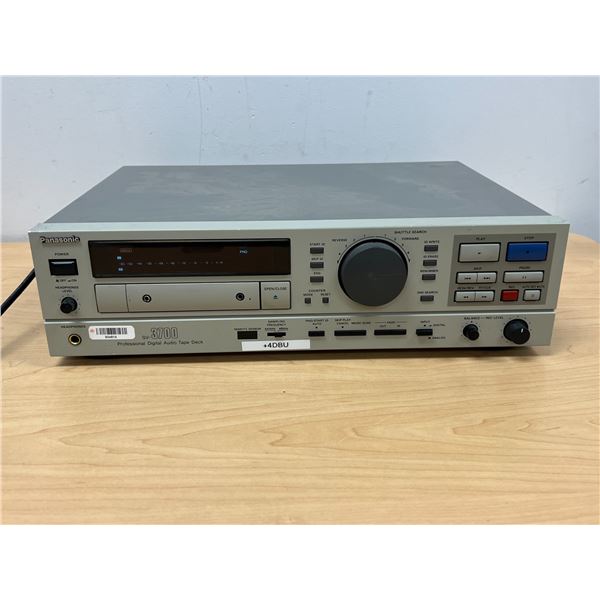 Panasonic SV-3700 Professional Digital Audio Tape Deck - powers up, not tested - see photos