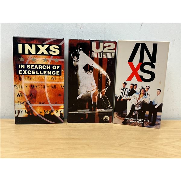 INXS & U2 VHS Tapes - see all photos
