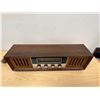 Image 4 : Japan Made Solid State Strauss AM/FM Radio - tested quickly, working - Approx: 21.25x5.5" & 6.5"T