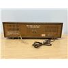 Image 6 : Japan Made Solid State Strauss AM/FM Radio - tested quickly, working - Approx: 21.25x5.5" & 6.5"T