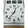 Image 3 : Twemco German Movement Quartz Wall Flip Clock Calendar BQ-12 (Approx: 12x15")