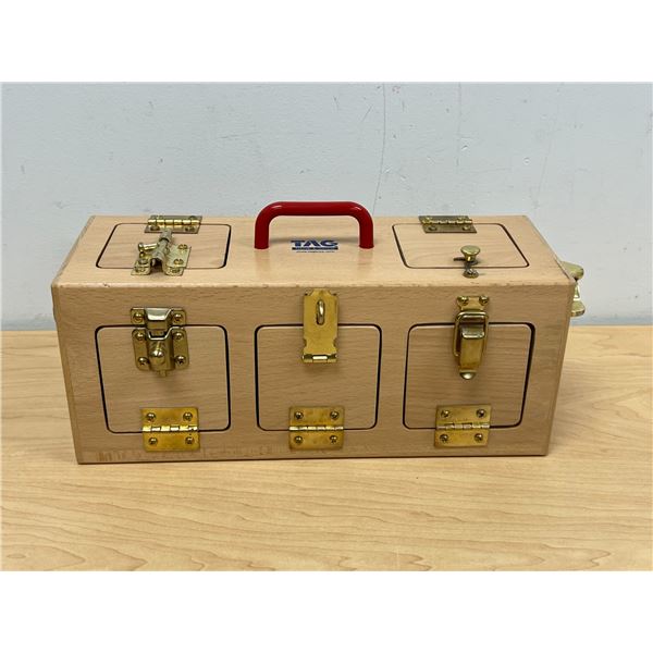 Tag Toys Think & Grow Lock Box - memory / Sorting & Organizing - approx: 13.5x5" & 6"T