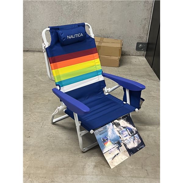 New Nautica Beach / Lawn Chair - see all photos for details
