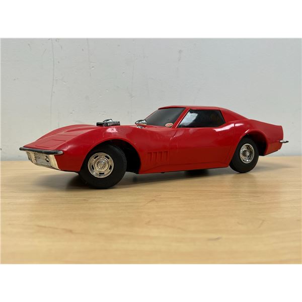 Vintage Eldon 1968 Corvette Plastic Battery Op Car 13.5" - see all photos, not tested