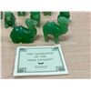 Image 2 : Complete Set Hand Sculpted Jade Glass "The Guardians of the Ming Dynasty" Mini Figurines