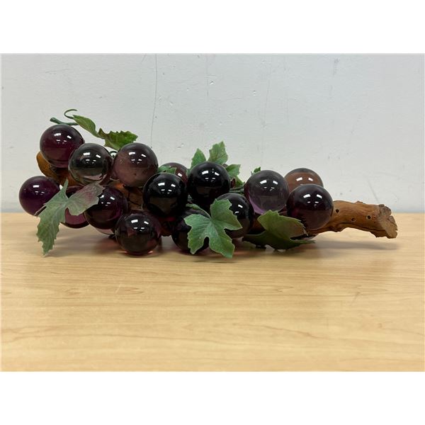 Mid Century Purple Lucite Grape Cluster - larger approx: 15"