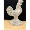 Image 3 : Cast Metal Rooster Chicken Doorstop as pictured - Approx: 12.25"T 7"W