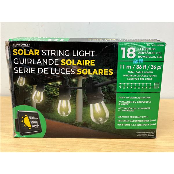 New Sunforce Solar String Light set see all photos for details