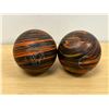 Image 1 : 2 EPCO 5 Pin Bowling Balls  - smaller about 5" see all photos