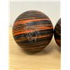 Image 2 : 2 EPCO 5 Pin Bowling Balls  - smaller about 5" see all photos
