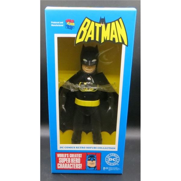 DC batman black costume version sofubi action figure 10"