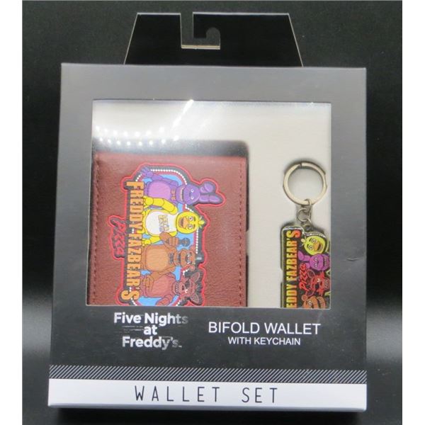 Bioworld Five Nights At Freddys Bifold Wallet With Keychain Set