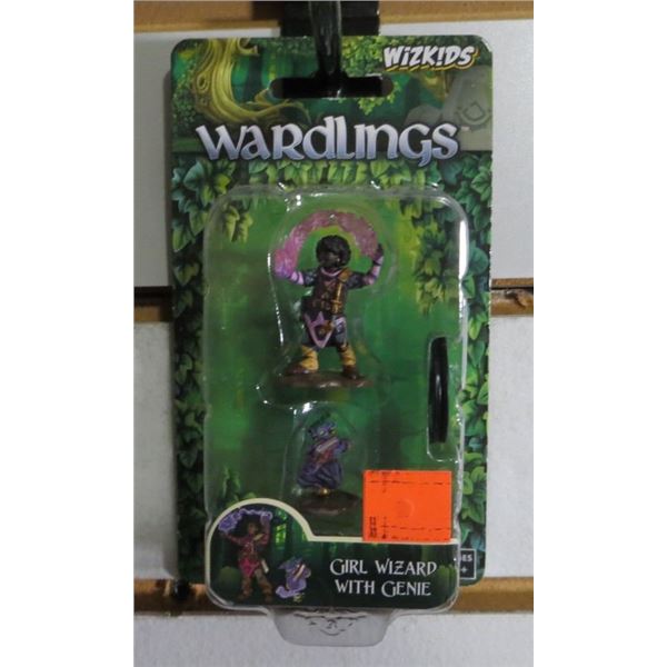 Wardlings Pre-Painted Miniatures: Girl Wizard with Genie