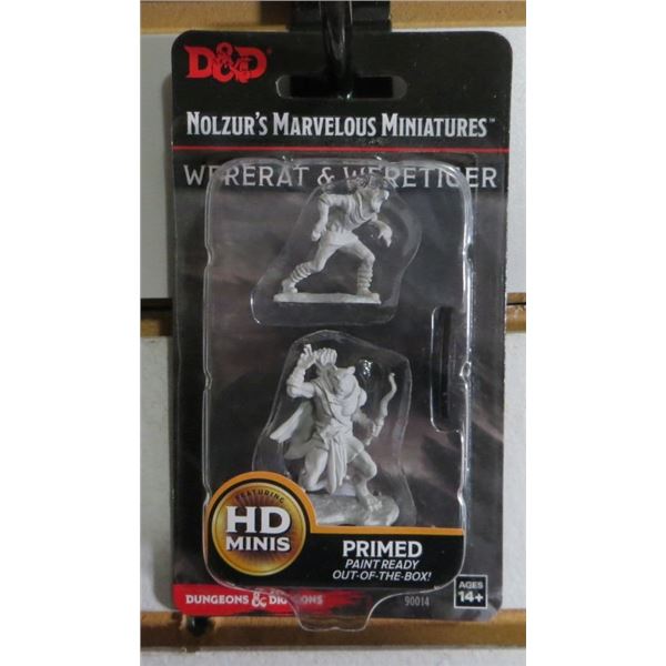 Dungeons & Dragons Nolzurs Marvelous Miniatures Unpainted: WERERAT AND WERETIGER