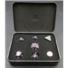 Image 1 : Die Hard Dice - RPG Sinister Chrome with Purple - Set of 7