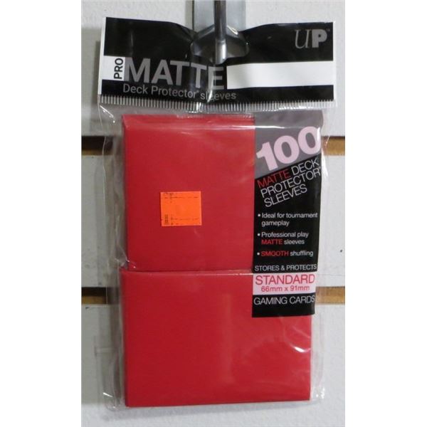 Ultra Pro 100-count Pro-Matte Standard Deck Protectors - Red