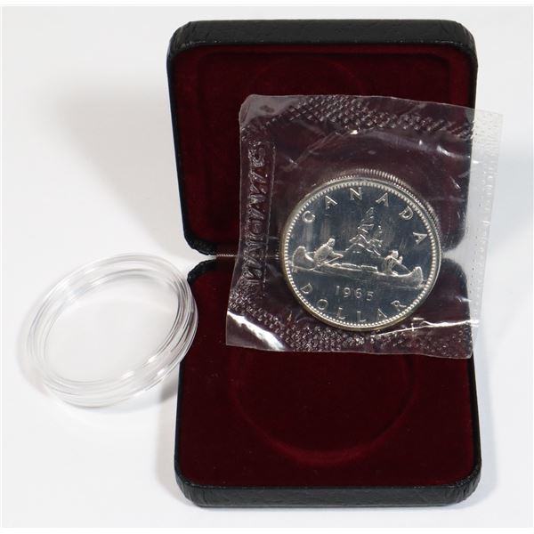 1965 CANADA SILVER DOLLAR -POOF LIKE- STILL IN