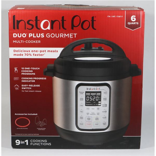 STORE RETURN: INSTANT POT DUO PLUS GOURMET