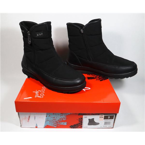 STORE RETURN: SIZE 9 BONDO SPORT BOOTS, ONE ZIPPER
